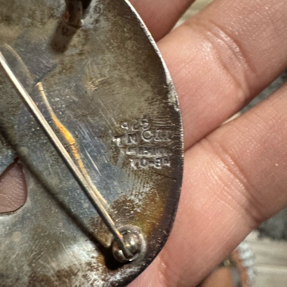 Vintage Taxco Mexican sterling silver cat brooch - Picture 7 of 9